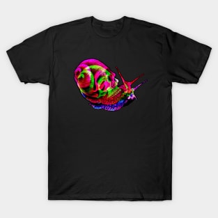 Neon Snail Skull T-Shirt